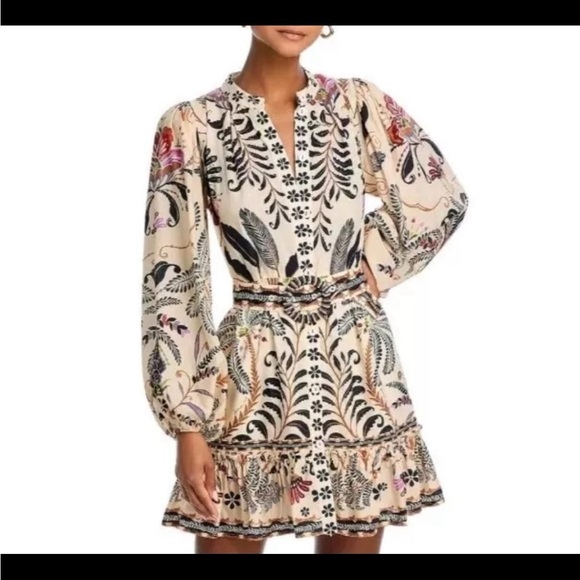 FARM Rio Multicolor Botanical Mini Dress - Picture 1 of 2